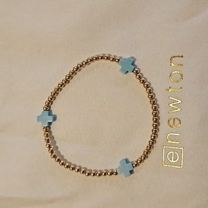 Enewton signature cross pattern 3mm turquoise